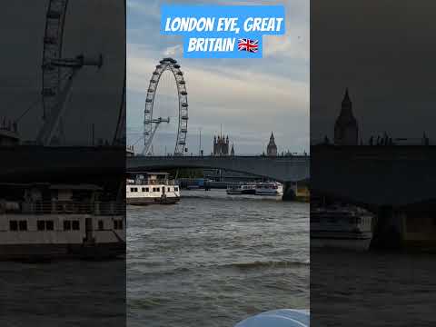 #londoneye ferris wheel from the #riverthames with #boyluminous