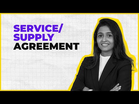 Service and Supply Agreements  #BizWiser