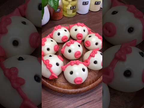 【小猪馒头】这么可爱的小猪猪真的是太爱了 #shorts #花样面食 #chinesebread