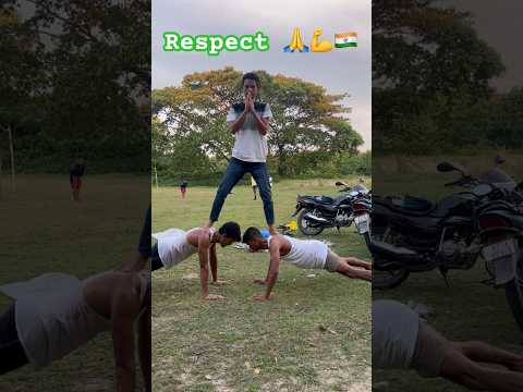 Respect ✊ challenge 🤟 push ups 💪 workout 🏋️ running lover motivation