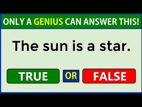 True or False Quiz | Only A Genius Can Score 100% #challenge 18