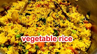 nutrition rich lunch box recipe - vegetable bath - సంపూర్ణ పోషక విలువలు కలిగిన లంచ్ బాక్స్ .