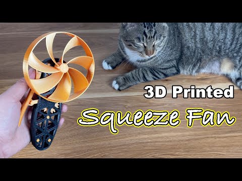 3D Printed Squeeze Fan😮‍💨💨💨