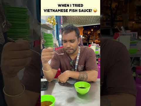 Trying Vietnamese Fish Sauce first time ever! #fishsauce #vietnamesefood #streetfood #shibaswaroop