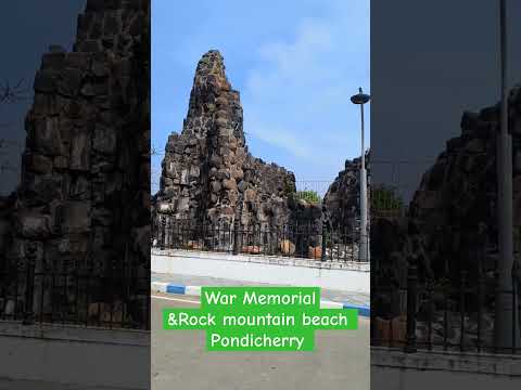 Pondicherry rock Mountain Beach