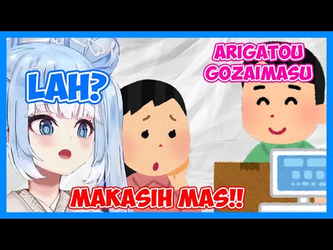 Mami kobo ngomong boso jowo kepada kasir di jepang!!