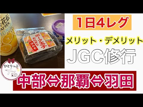 【1日4レグのメリット・デメリット】JGC修行アラフォー女子ひとり旅名古屋⇔那覇⇔羽田往復＃19～22（＃１０）