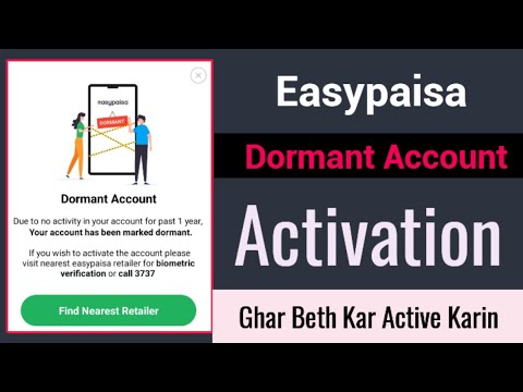 Easypaisa Dormant Account Kaise Active Karin | Easypaisa dormant account solution | dormant solved