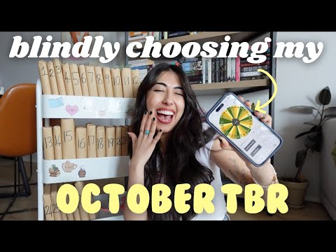 Blindly picking my October tbr📚💌 all the books I want to read in October