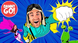 "Ka-Pow!" Superhero Dance 💥🦸🏻‍♂️ Super Hero Brain Break | Danny Go! Songs for Kids