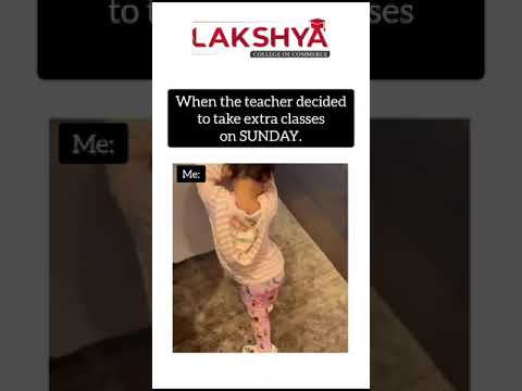 When teacher decides to take extra classes on SUNDAY | Lakshya Edu