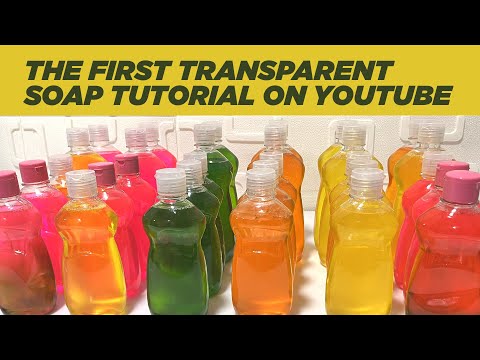 Title: How to Make Transparent Liquid Soap at Home 🌟 | DIY Liquid Soap Tutorial