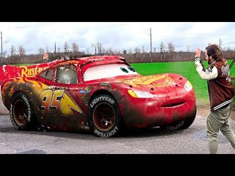 Lightning McQueen Most Wanted in Real Life on Road cars PIXAR DRIFT