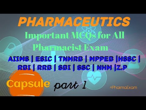 Imp capsule mcqs for all Pharma Exam 2023#pharmacistexamquestion #hssc #aiims#esic #tnmrb #mppeb