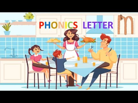 JOLLY PHONICS | Letter sound "m"  | Story | Words |