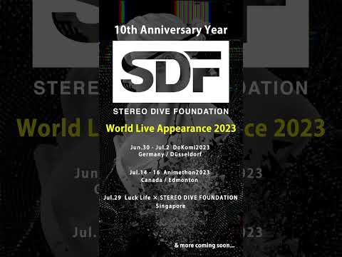 STEREO DIVE FOUNDATION World Live Appearance 2023 #shorts