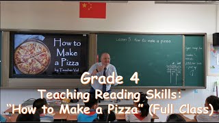 How to Teach Reading Skills: Grade 4 - "How to Make a Pizza" (Full Class)