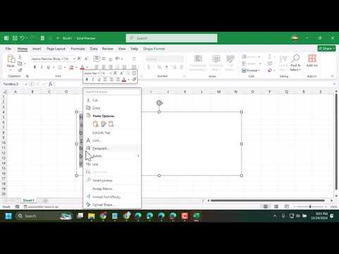 How to insert bullet points in text box in Excel