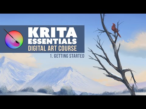 Krita 5 Tutorial for Beginners - Getting Started (Lesson 1) 🎨