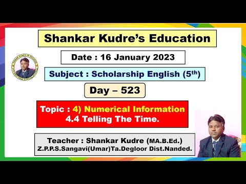 SHANKAR KUDRE'S ONLINE ENGLISH EDUCATION (LIVE) DAY- 523