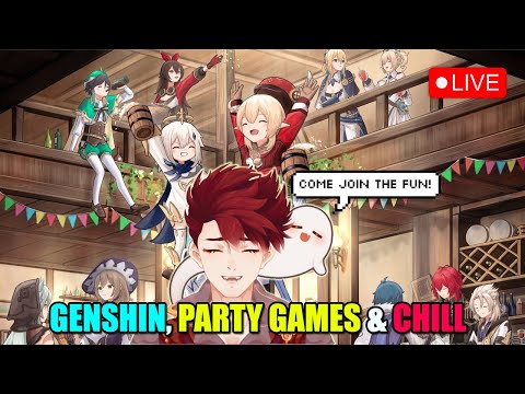 🔴 MISSED LAST WEEK'S BIRTHDAY BASH? LET'S PARTY SOME MORE 🎉 COME HANG OUT ❤️ | Genshin VTuber LIVE