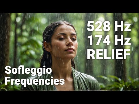 The Soothing Power of Rain & Solfeggio | Healing Frequencies