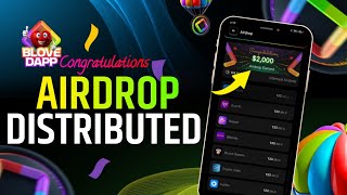 Blove Dapp Airdrop Distributed 🚀 Blove Dapp Airdrop Kaise Dekhe | Blove Dapp New Update