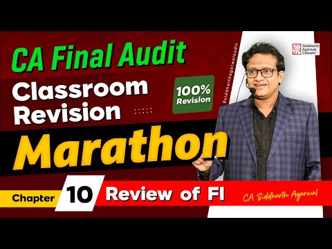 CA Final Audit Marathon 10 | Chapter 10 Review Engagement | Siddharth Agarwal Audit