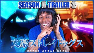 🐾PEAK FICTION‼️| BUNGO STRAY DOGS SEASON 5 | TRAILER 2 | REACTION