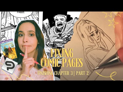 Fixing Two Comic Pages (Clip Studio Paint) | Finishing Chapter 3 Art Vlog, Part 2