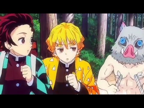 [鬼滅の刃] My friend Inosuke and Tanjiro and Zenitsu [official amv Version Music]