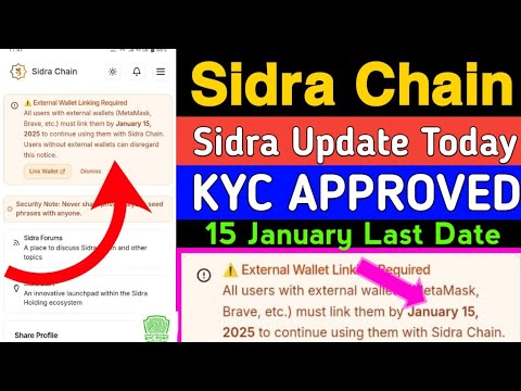 Sidra Chain Kyc Verification | Sidra Chain App Login Problem | Sidra Chain Ki Kyc Kaise Kare | Sidra