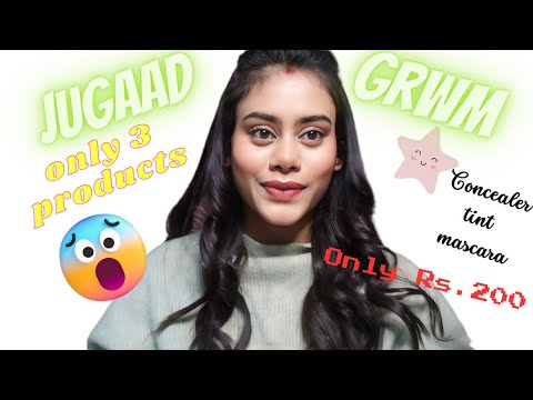 Only 3 PRODUCTS 😲 | Jugaad wala GRWM✨ @beshinywithdivya62