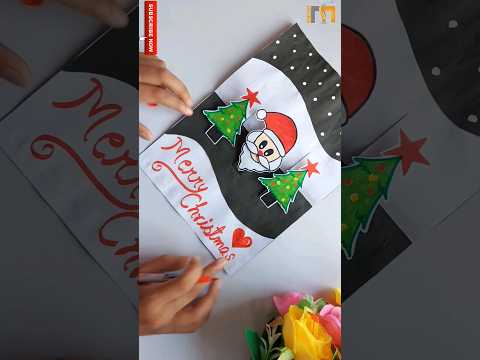 DIY Merry Christmas 🎅greeting card 2023 / #merrychristmas #shorts