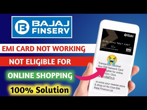 Bajaj finserv emi card not eligible for online transaction 2024 | 100% Problem Solved |