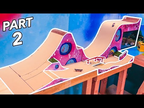 FINGERBOARD MEGA RAMP SKATEPARK CONSTRUCTION PT2