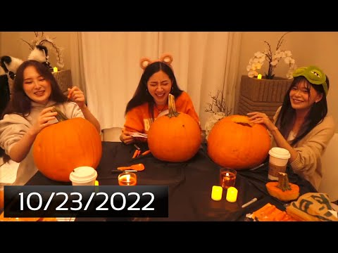 [10/23/2022] Pumpkin Carving with Miyoung & Tina