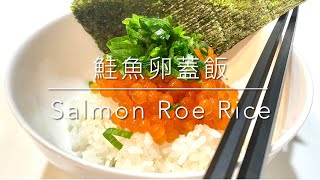 鮭魚卵蓋飯Salmon Roe with Rice - 魚卵Ikura 魚子Salmon Eggs 主菜Main Course 日本料理Japanese Food