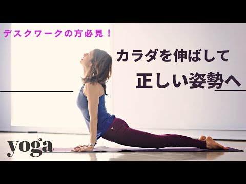 【ヨガ】体を引き伸ばす！姿勢改善ヨガレッスン！！