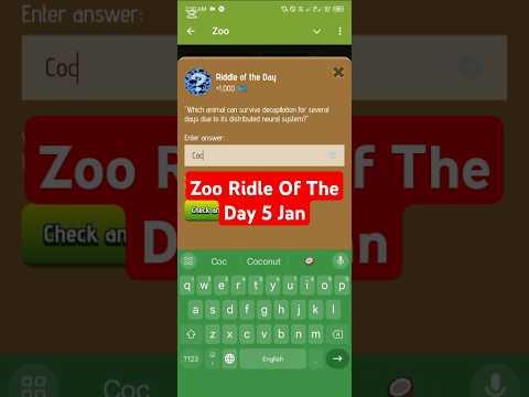 Zoo Riddle Of The Day 5 Jan Zoo Riddle #zoonewproject #zooriddle