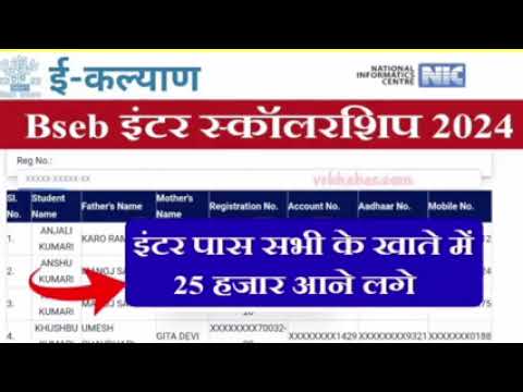 ekalyan Scholarship 2024 new update आ गया | ekalyan Scholarship 2024 paisa kab milega 🤑