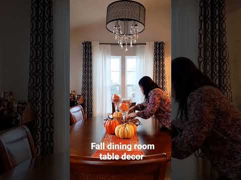 Decorate with me Fall dining room table  #shorts #homegoods #falldecor  #falldecoratingideas