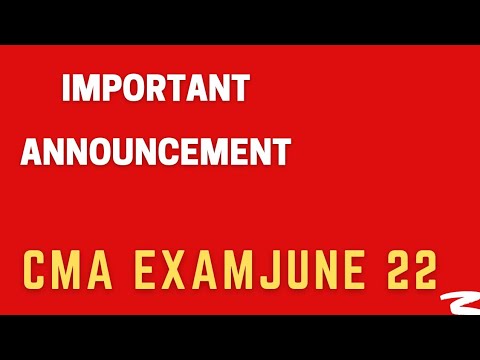 CMA Exam notification | overseas centre | timing | study plan for both group