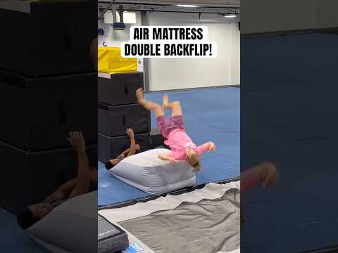 AIR MATTRESS DOUBLE BACKFLIP 🤯