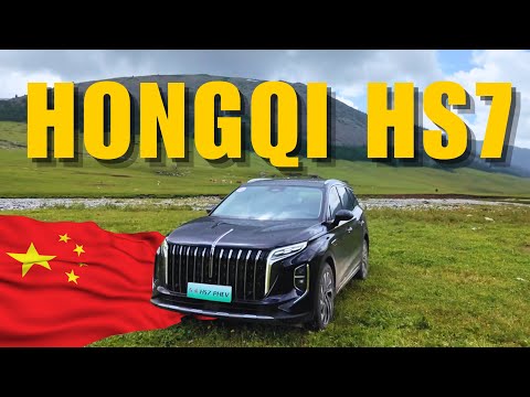 In-Depth review of the New Hongqi HS7 2024  in Xinjiang + Scenic Road Test Experience!