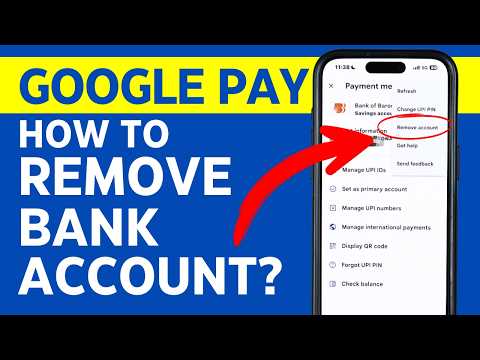 How to Remove Bank Account from Google Pay - Delete Bank Account in GPay