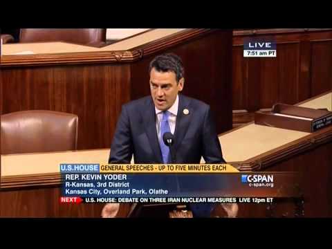 Rep. Yoder Speaks Out Against Iran Deal on House Floor