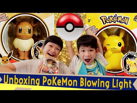 Pokemon Blowing Light | Pikachu | Eevee | Blow it and light up * Happy Summer Channel 第139集(中Sub)