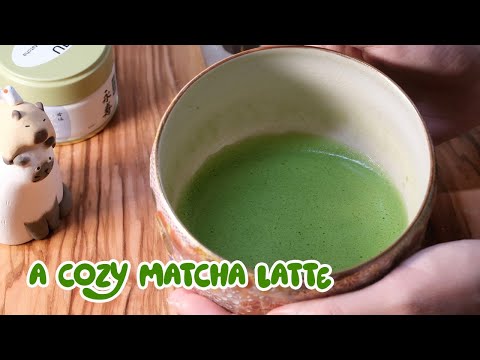 asmr | a cozy matcha latte