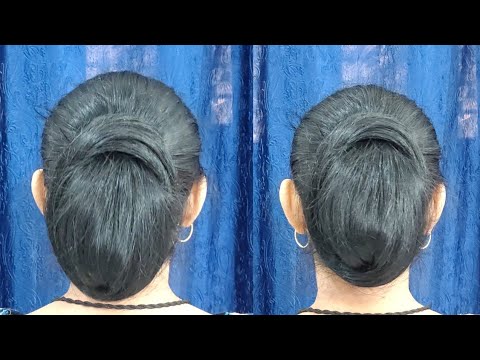 Simple Hairstyles Juda With Clutcher 🤩 Easy Juda Hairstyle Without Bun ♥️ Hairstyle Juda By Self ♥️